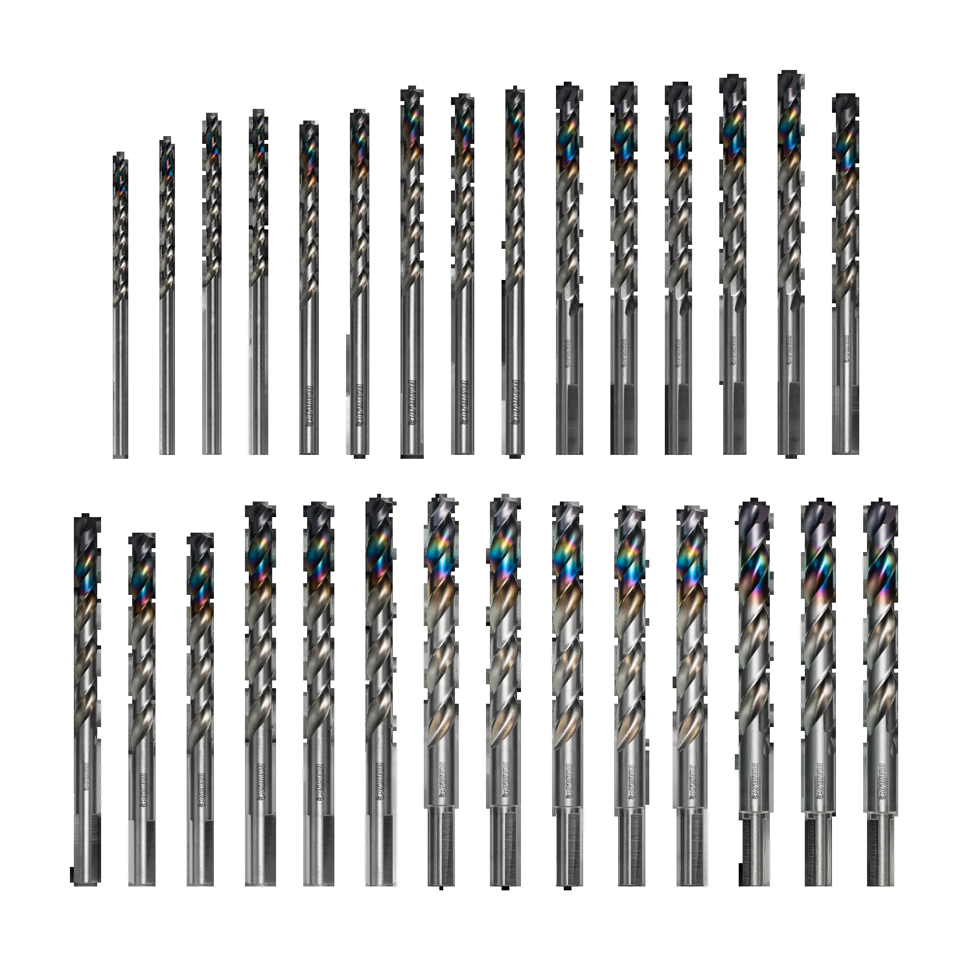 Diablo Tools, 29pc Metal Demon™ Drill Bits Set for Mild, Hardened and Stainless Steels, Model# DMD-T29